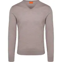 Suitable Merino Pullover V-Ausschnitt Greige