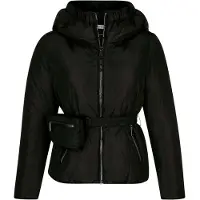 Alba Moda Steppjacke "Steppjacke Steppjacke mit abnehmbarer Bauchtasche", Damen, Gr. 36, schwarz, Obermaterial: 100% Polyamid PA., Modern, Jacken Steppjacke