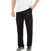 Trigema Jerseyhose "Hose DELUXE Baumwolle", Herren, Gr. 3XL, Normalgrößen, schwarz, Single Jersey, 100% Baumwolle, Hosen Jerseyhose