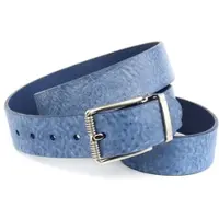 Anthoni Crown Ledergürtel , Damen, Gr. 95, blau, Rindsleder, Gürtel Ledergürtel