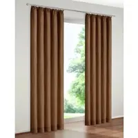 Wirth Vorhang "Trondheim 234 g/m2" Gr. 16, braun, B:270cm H:255cm, Chenille, Polyacryl, Gardinen, Vorhang