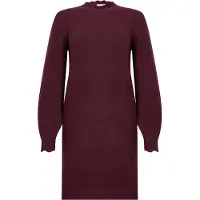 Vila Vinikolina Langärmeliges Strickkleid