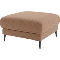 Home affaire Polsterhocker "Downtown", braun (rusty), B:80cm H:44cm T:80cm, 94% Polyester, 12% Polyacryl, Hocker, Polsterhocker, passend zur Serie, auch in Cord