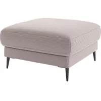 Home affaire Polsterhocker "Downtown", rosa, B:80cm H:44cm T:80cm, 88% Polyester, 12% Polyacryl, Hocker, Polsterhocker, passend zur Serie, auch in Cord