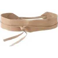 Bonprix Ledergürtel , Damen, Gr. 85, beige (latte macchiato), Leder, unifarben, Gürtel Ledergürtel, aus Veloursleder, aus Büffelleder, individuelle Passform