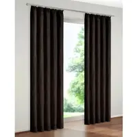 Wirth Vorhang "Trondheim 234 g/m2" Gr. 15, schwarz, B:270cm H:245cm, Chenille, Polyacryl, Gardinen, Vorhang