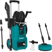 Vonroc Hochdruckreiniger V24-2 – 2400W – 180 bar | Inkl. Terrassenreiniger, Schaumsprüher und Zubehör