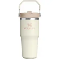 Stanley IceFlow Flip Straw 2.0 Tumbler Thermosflasche aus rostfreiem Stahl Cream 1 St.