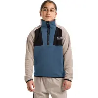 Didriksons - Kid's Yokto Half-Buttons 2 - Fleecepullover Gr 130 blau