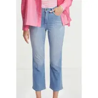 Rich & royal 7/8-Jeans , Damen, Gr. 32, Länge 32, blau (denim blau), Denim/Jeans, Obermaterial: 92% Baumwolle, 6% Elastomultiester, 2% Elasthan, Jeans 7/8-Jeans, leicht gewaschene Optik, verkürzte Form