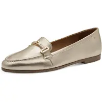 Tamaris Damen Slipper Leder, metallic, 40 EU
