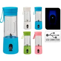 Merkloos Tragbarer Fruitblender 380ml USB aufladbarer Spielzeug Mixer