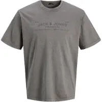 Jack & Jones T-Shirt "JPRBLUAIDEN SS TEE", Herren, Gr. XXL, schwarz, Jersey, Obermaterial: 100% Baumwolle, bedruckt, regular fit normal, Rundhals, Shirts T-Shirt, Baumwolle, regular fit