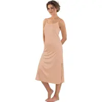 Nina von c. Negligé NINA VON C. "Negligé Elegance", Damen, Gr. 36, N-Gr, beige (caramel), Obermaterial: 81% Viskose CV. 19% Polyester PES., Kleider Negligé