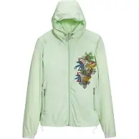 MADELEINE Outdoorjacke "Jacke Leichtjacke mit floralem Printmotiv", Damen, Gr. 36, grün (minzgrün, multicolor), Obermaterial: 88% Polyamid PA. 12% Elasthan EL., Modern, Jacken Outdoorjacke