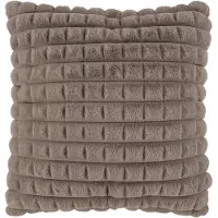 Kayoom Fellkissen "Dekokissen Cloud Lagoon 125", taupe, felloptik, B:45cm H:15cm L:45cm, Polyester, Dekokissen_Sitzkissen_Kissenhüllen, Fellkissen