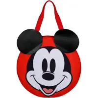 Disney Micky Maus Face-Jumbo Strandtasche, Schwarz, 53 x 50 cm, Kapazität 42 L