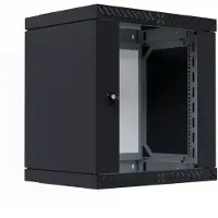 EFB Elektronik EFB-Elektronik X-Rack - Gehäuse - Glas Tür, 400-600 mm - geeignet für Wandmontage - Jet Black, RAL 9005 - 12U - 48.3 cm (19")