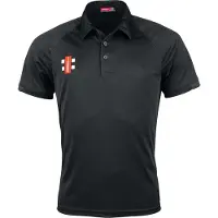 Gray Nicolls Cricket Poloshirt Matrix V2 schwarz XS extra small - Sportbekleidung