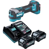 Makita TM 001 GD201 Akku Multifunktionswerkzeug 40 V max. Starlock Max Brushless + 2x Akku 2,5 Ah + Ladegerät