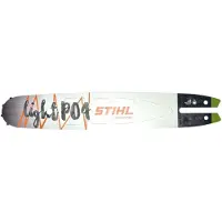 Stihl Rollomatic E Light, Massive Kettensägenschiene, , 40 cm, 76,2 / 8 mm (3 / 8"), Weiß, 1 Stück(e)