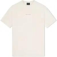 Armani Exchange für Herren. XM002471AF10356U1074 Premium-T-Shirt in Creme (S), Weiß, Lässig, Baumwolle, Kurzarm