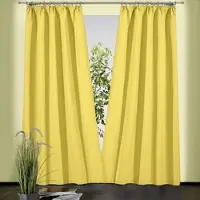 Weckbrodt Vorhang "Sento" Gr. 4, gelb, B:135cm H:245cm, Baumwolle, Polyester, Gardinen, Vorhang, Baumwolle, blickdicht, matte Struktur, unifarben, Gardine, Store