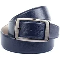 Anthoni Crown Ledergürtel , Damen, Gr. 85, blau, Leder, unifarben, Gürtel Ledergürtel, mit Schließe in schwarz-metallic