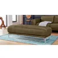 W.Schillig Hocker "montanaa", grün (camouflage z69), B:141cm H:42cm T:61cm, Hocker, Hocker, mit Metallfüßen in Chrom glänzend, Breite 141 cm