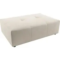 Candy Polsterhocker 3C "Yoshy", beige (natur), B:120cm H:41cm T:83cm, 100% Polyester, Hocker, Polsterhocker, Passend zur Serie Yoshy