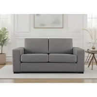 Otto Home 2-Sitzer "Branwell", grau, B:175cm H:86cm T:96cm, 100% Polyester, Sofas, 2-Sitzer, Breite 175 cm, Struktur fein, mit Wellenunterfederung