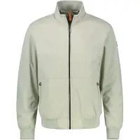 Lerros Blouson "Blouson leicht gefüttert in GROSSEN GRÖSSEN", Herren, Gr. 5XL, beige (tinted grau), 100% Polyester, Jacken Blouson, Herren Blouson in Übergröße, Wasser- und windabweisend, Atmungsaktiv