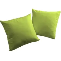 Wirth Dekokissen "Newbury" Gr. 2, grün (grün, unifarben), B:50cm L:50cm, Baumwolle, Polyester, Dekokissen_Sitzkissen_Kissenhüllen, Dekokissen, Kissenhülle ohne Füllung, 2 Stück