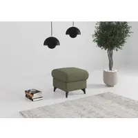 Sit&More Polsterhocker SIT & MORE "Glendale", grün (olive), B:58cm H:48cm T:58cm, 95% Polyester, 5% Polyamid, Hocker, Polsterhocker, mit Stauraum