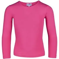 Happy girls Langarmshirt , Mädchen, Gr. 164, pink, Jersey, Obermaterial: 95% Baumwolle, 5% Elasthan, unifarben, figurbetont hüftlang, Rundhals, abgesteppte Kante, Shirts Langarmshirt, in Basic-Form