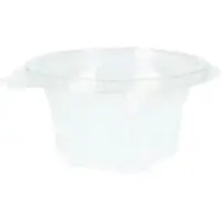 Verive Salatbox mit Deckel, rPET, 250 ml, Transparente Salatschale für Take-away Speisen, 1 Karton = 12 Packungen à 50 Stück