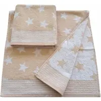 Dyckhoff Handtücher "Stars", beige (sand), B:50cm L:100cm, Walkfrottee, Obermaterial: 100% Baumwolle, Handtücher, Handtücher, mit Sternen und Bordüre