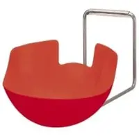 Ophardt hygiene ingo-man plus SH 5 IMP Schalenhalter, Kunststoff Auffangschale für abtropfendes Desinfektionsmittel-/Seife, 1 Stück, leuchtrot, E/ELS