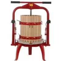 Baesso F25 - manuelle Obst- und Gemüsespindelpresse 20 L - Holzpresskorb