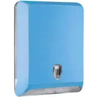 TEMCA GmbH & Co. KG. racon Papierhandtuchspender Colored-Edition designo L , Moderner Handtuchspender für mittel- bis hochfrequentierte Bereiche, Kunststoff, Farbe: hellblau