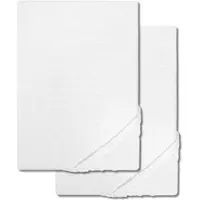CloudComfort Doppelpack Basic Spannbettlaken Jersey-Stretch weiß 90 x 190 - 100 x 200 cm (2 Stück)