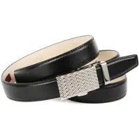Anthoni Crown Ledergürtel , Damen, Gr. 95, schwarz, Leder, unifarben, festlich, Gürtel Ledergürtel, Stilvoller Gürtel in schwarz, elegante Schließe
