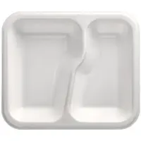 Papstar Starpak Siegelschalen, XPS 2-geteilt 1000 ml 4,2 cm x 21,2 cm x 24,7 cm weiß laminiert 600 Stück