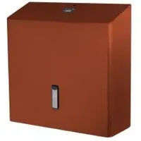 Ophardt hygiene SanTRAL Plus TTU 4 Toilettenpapierspender, 4 Rollen, Toilettenrollenspender mit praktischem Rotationssystem, Farbe: kupfer metallic, P CR