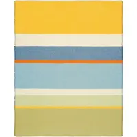Biederlack Plaid "Plaid Summer", fresh stripe, B:130cm L:170cm, Baumwolle, Polyacryl, Wohndecken, Plaid, sommerliches Plaid mit Fransen