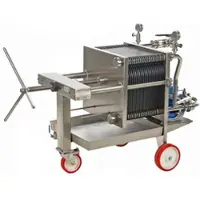 Enotecnica Pillan FC42 Professioneller Weinfilter mit 20 Filterplatten 40x40 cm Rahmen und Pumpe aus Edelstahl