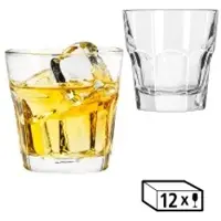 Assheuer & Pott LIBBEY Whiskyglas GIBRALTAR, Stilvolle Trinkgläser für Zuhause und Bars, 355 ml, Maße (Ø x H): 8,5 x 8,5 cm, 1 Karton = 12 Stück