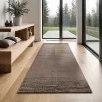 The Carpet Teppich "Everest", braun, B:80cm H:14mm L:150cm, Polypropylen, Teppiche, Teppich, moderner Wohnzimmer Teppich hohe Flordichte