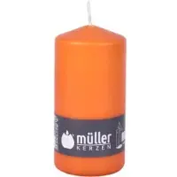 Müller Kerzen Stumpenkerze BSS, mandarin 2011356861 , 1 Packung = 6 Stück, (Ø x H): 68 x 135 mm