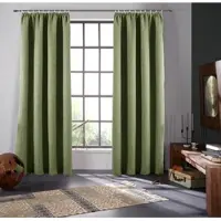 Bruno Banani Verdunkelungsvorhang "Bela" Gr. 3, grün, B:130cm H:225cm, Polyester, Gardinen, Verdunkelungsvorhang, blickdicht, meliert, verschiedene Größen